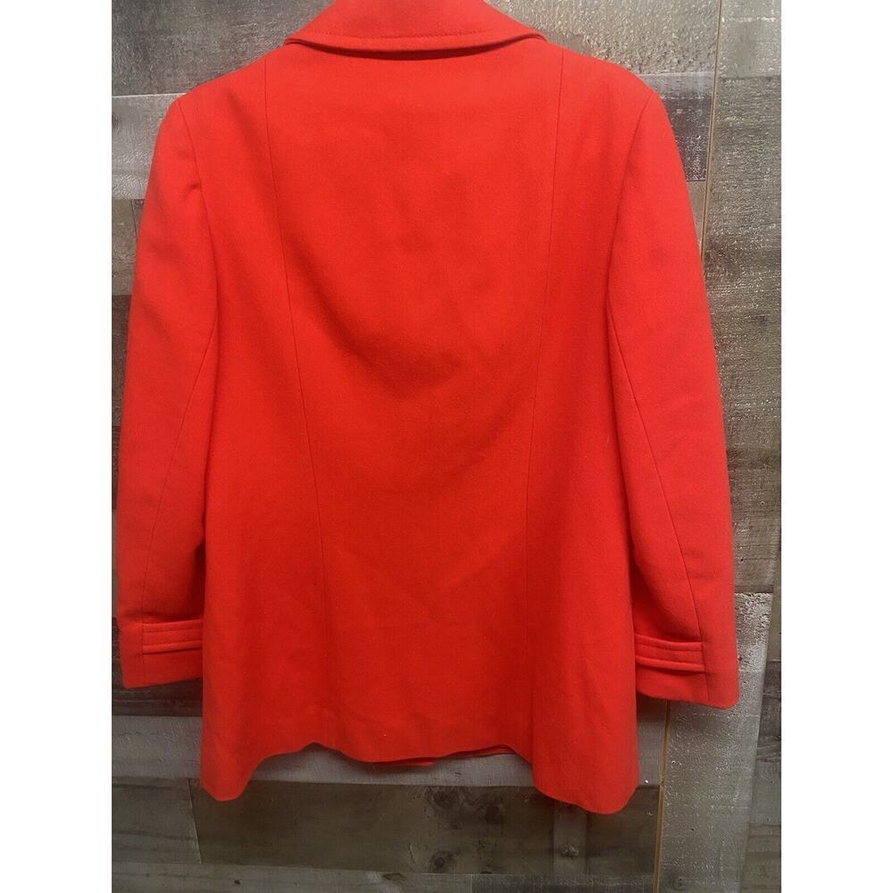 Vintage Pendleton Womens Pea Coat Virgin Wool Size‎ S/M Red Buttons Lined Nice!! - Picture 3 of 7